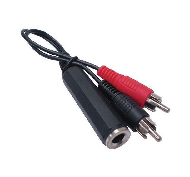 Adaptateur Jack 6.5 mm vers 2 x RCA
